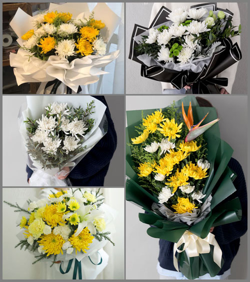 浙江省台州温岭市松门镇白事花束代送